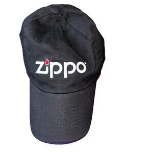 Zippo Hat Corporate Identity Apparel One Size Fits All Black Cotton Cap